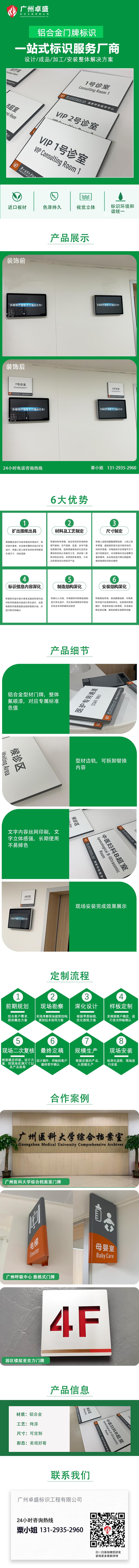 铝合金门牌标识详情